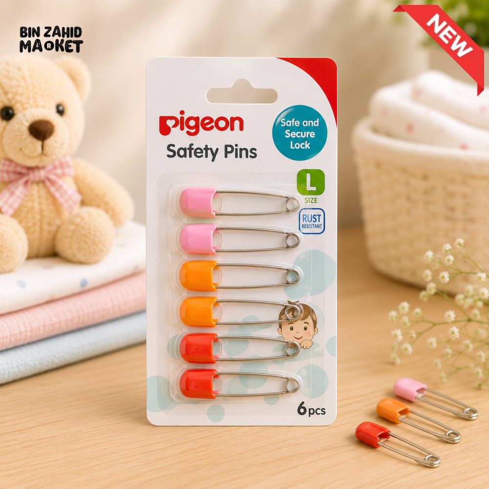 PIGEON MULTIPURPOSE SAFETY PINS (6 PCS)