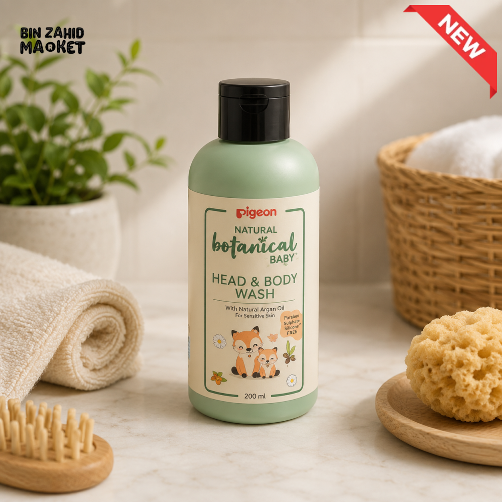 PIGEON NATURAL BOTANICAL BABY HEAD & BODY WASH GENTLE & NOURISHING