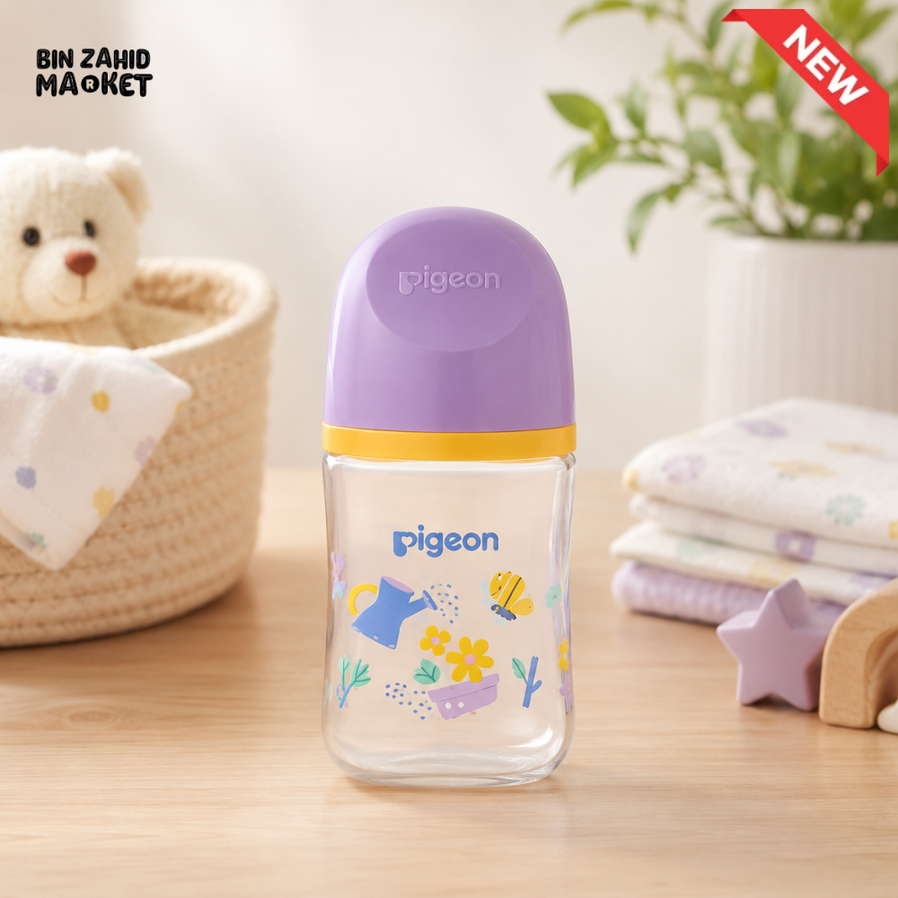 PIGEON NEWBORN WIDE-NECK BOTTLE (0+ MONTHS)