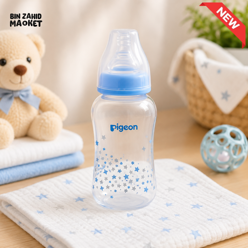 PIGEON NURSING BOTTLE WITH PERISTALTIC NIPPLE (PP) 150ml