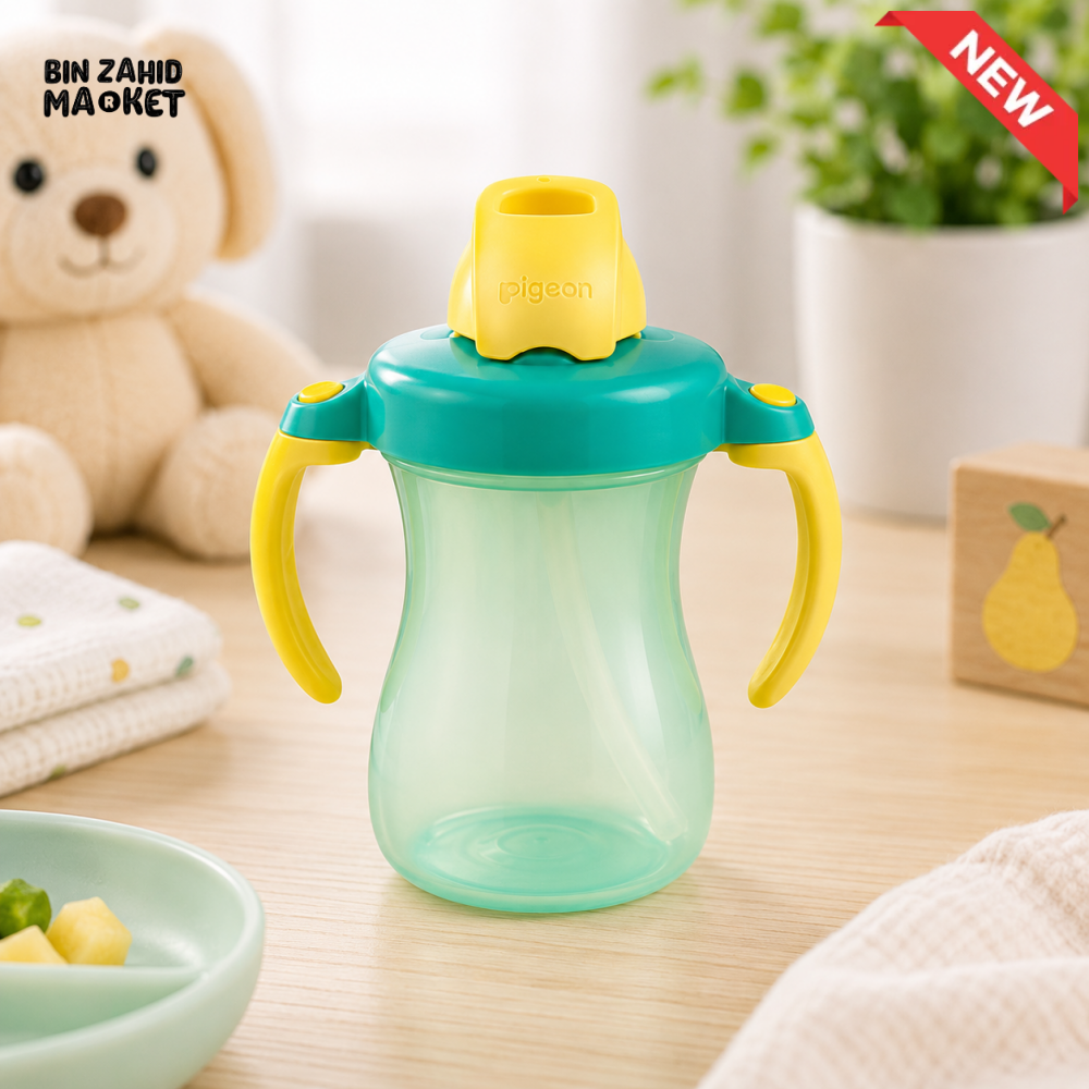 PIGEON PETITE STRAW BOTTLE 150ML (GREEN)