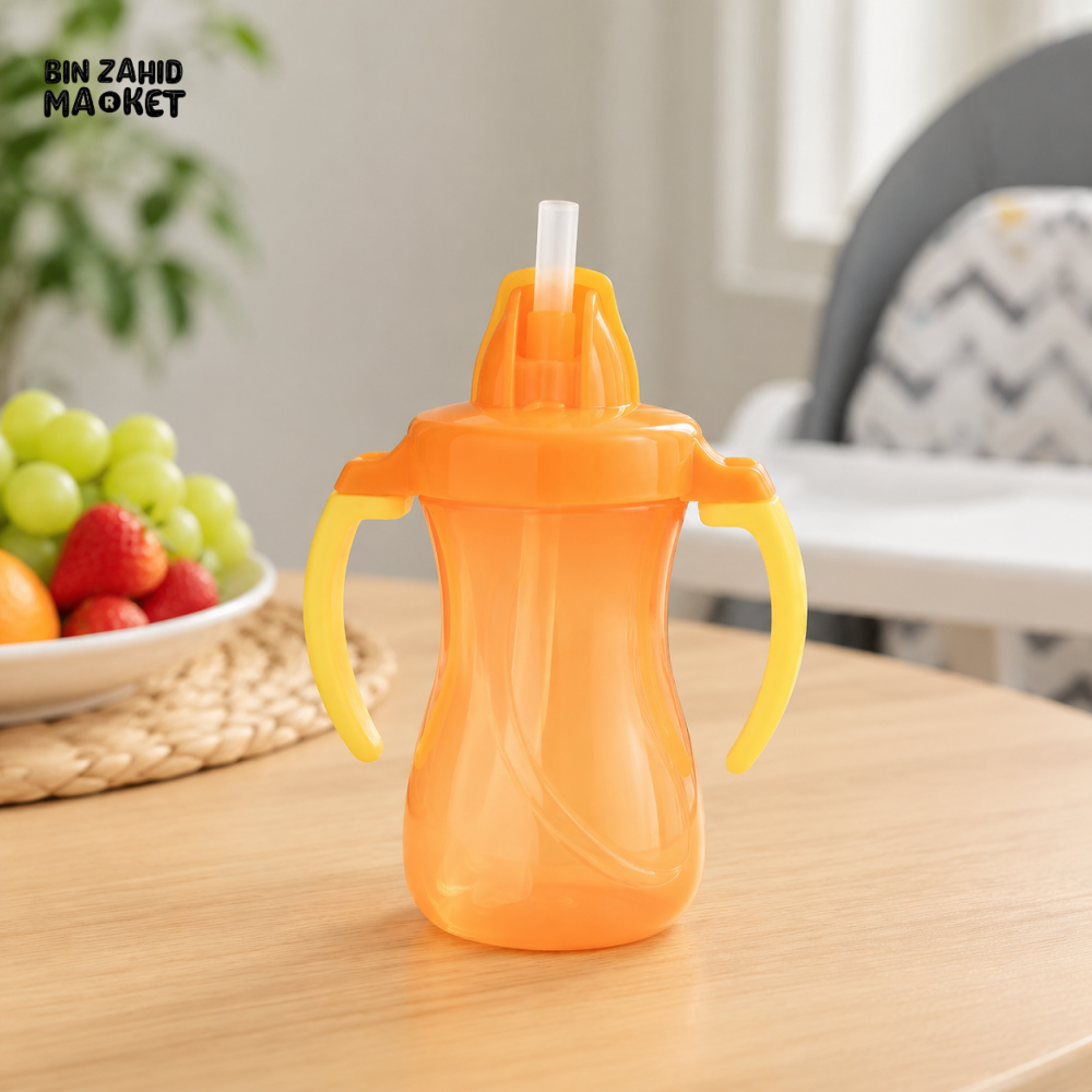 PIGEON PETITE TRAINING STRAW BOTTLE 150ML (ORANGE)