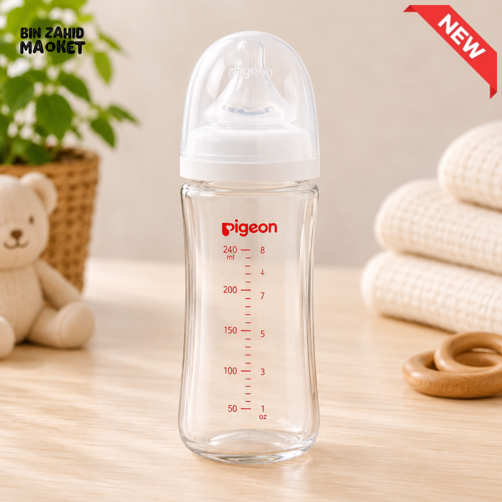 PIGEON SOFTOUCH BPP NURSING BOTTLE GLASS 240ML