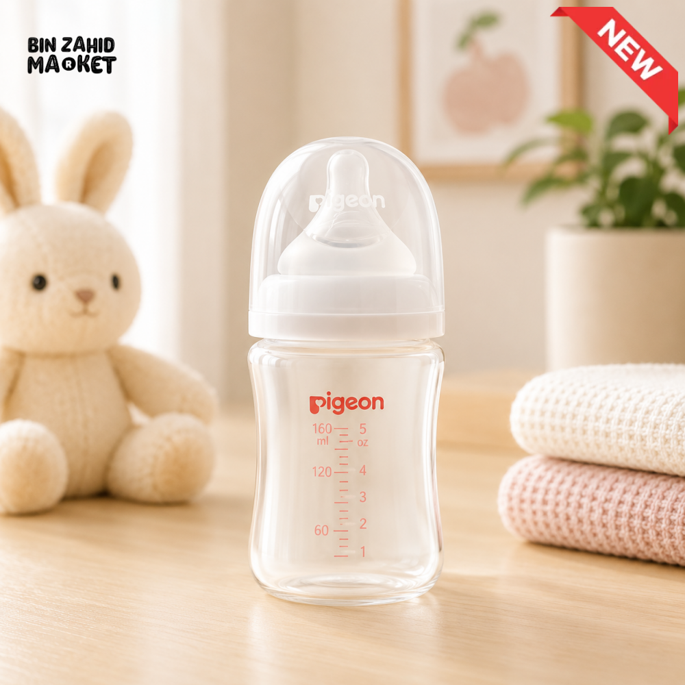 PIGEON SOFTOUCH BPP WIDE NECK NURSING BOTTLE 160ML LOGO