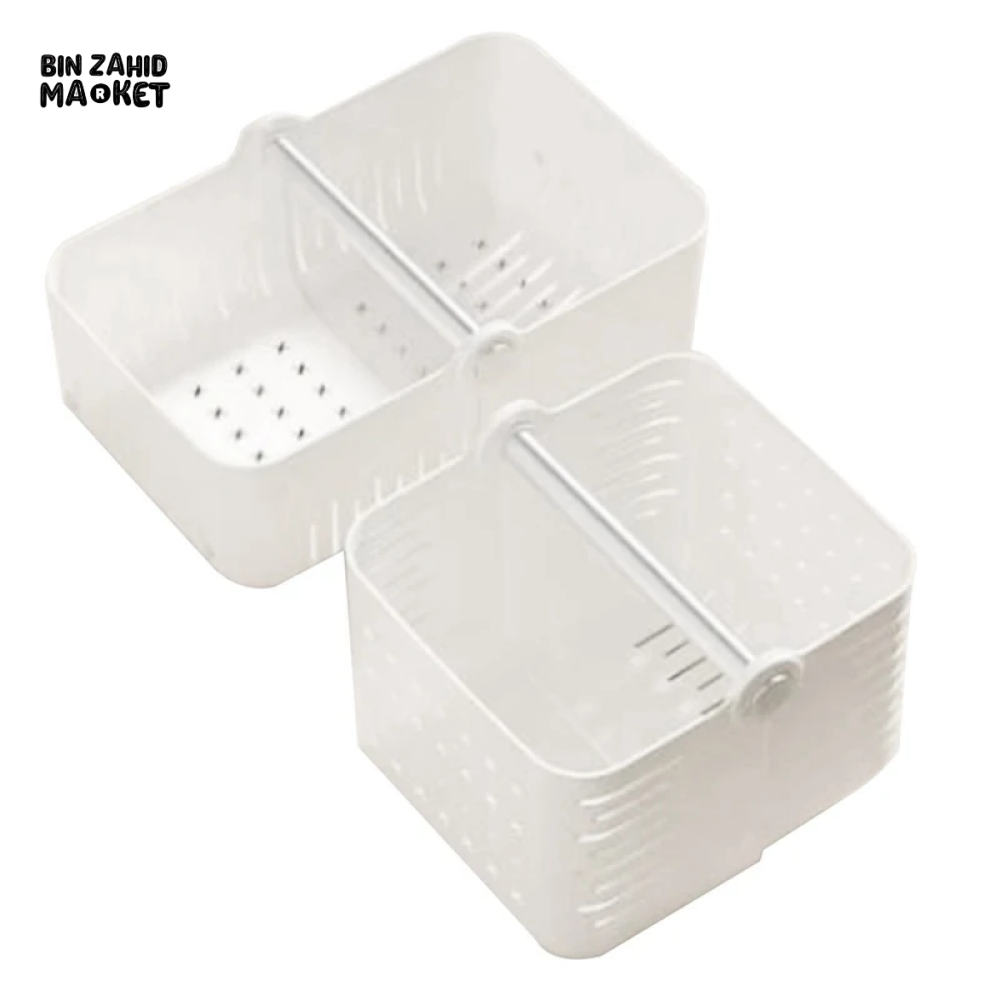 PLASTIC STORAGE BOX WITH HANDLE FOR TOILETRIES & KITCHEN