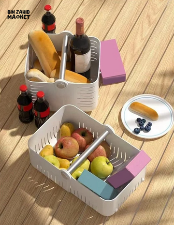PLASTIC STORAGE BOX WITH HANDLE FOR TOILETRIES & KITCHEN