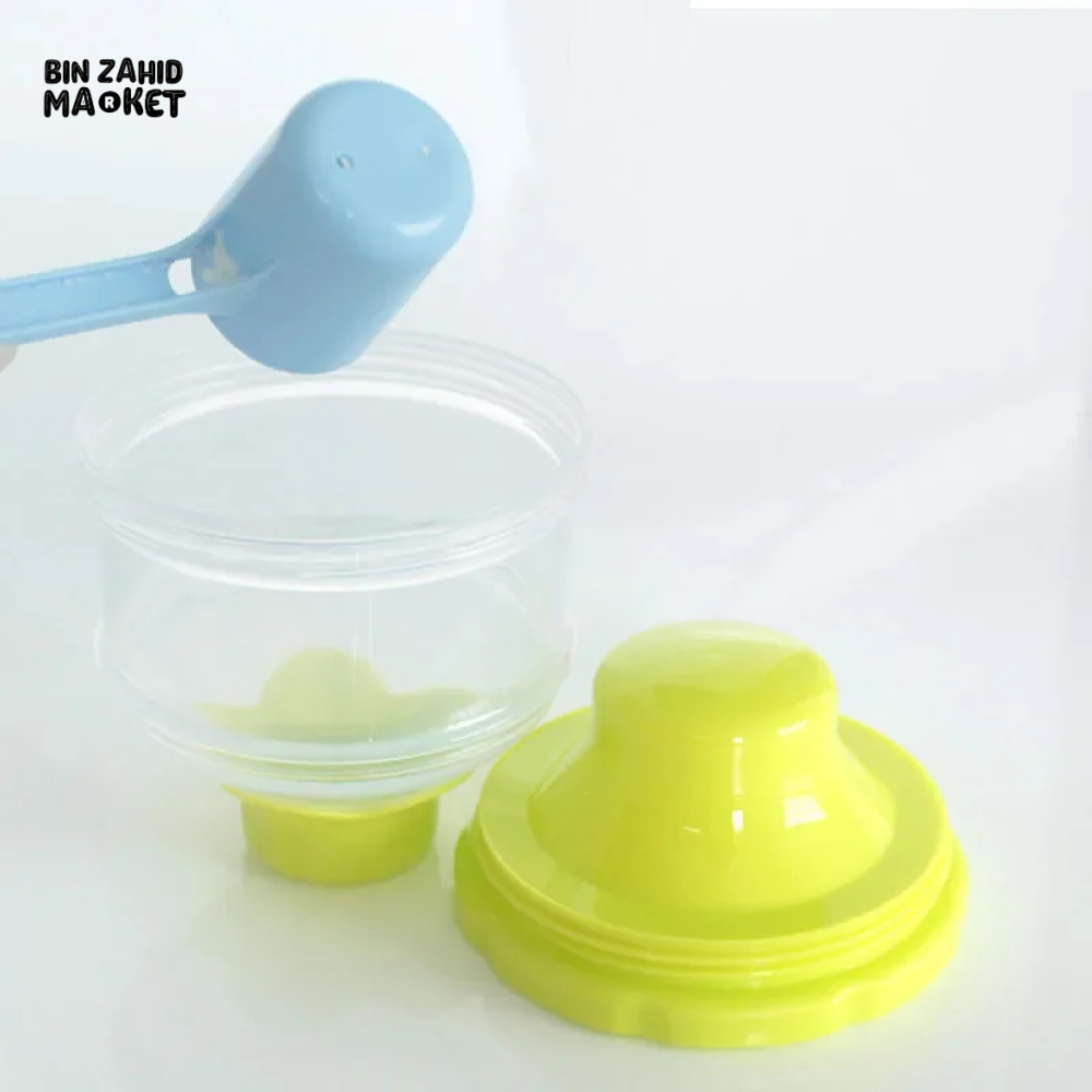 PORTABLE BABY FOOD STORAGE BOX MULTIPLE OPENINGS CARTOON CEREAL & SNACK CONTAINER