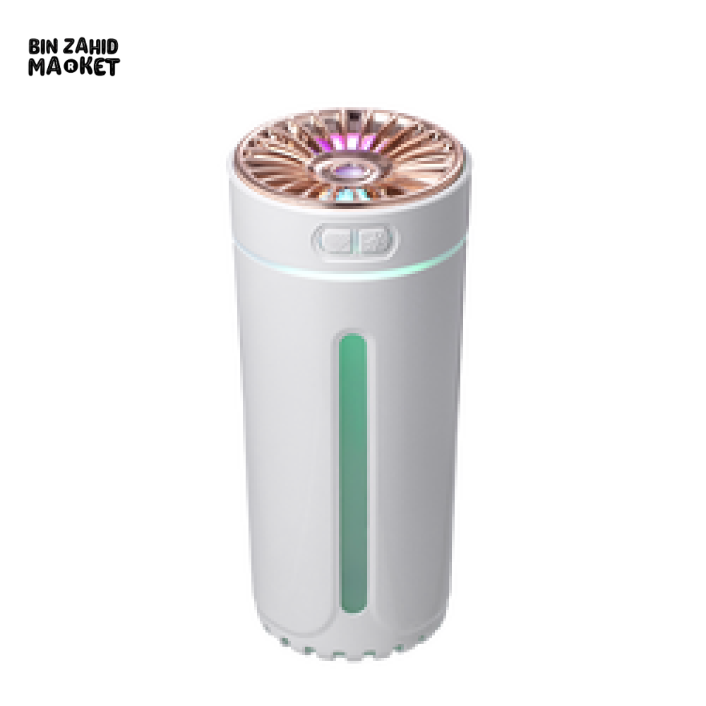 PORTABLE CAR AIR HUMIDIFIER – USB MIST MAKER WITH RGB LED MOOD