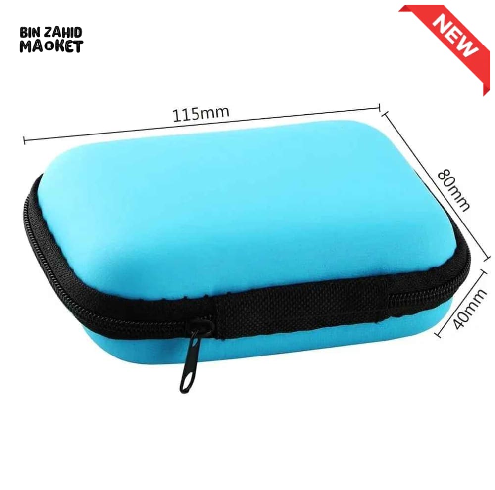 PORTABLE EVA HARD SHELL ZIPPER STORAGE CASE 1-PIECE