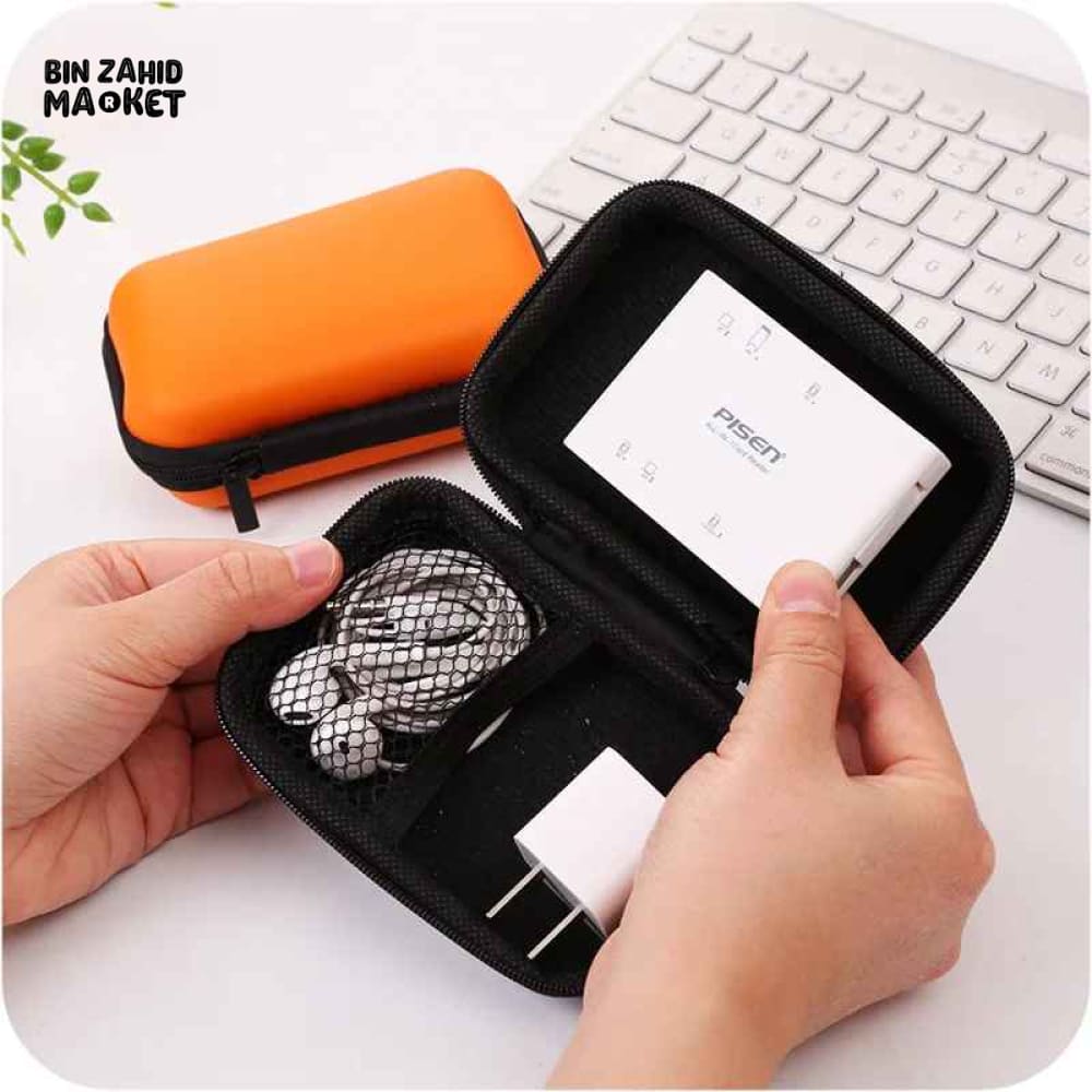 PORTABLE EVA HARD SHELL ZIPPER STORAGE CASE 1-PIECE
