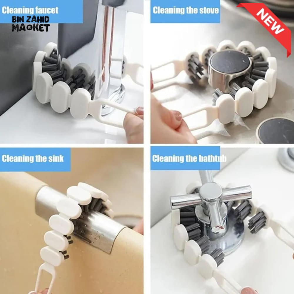 PORTABLE FOLDABLE GROUT BRUSH – FLEXIBLE MULTIFUNCTIONAL CLEANING BRUSH WITH SOFT BRISTLES FOR KITCHEN BATHROOM & HOME