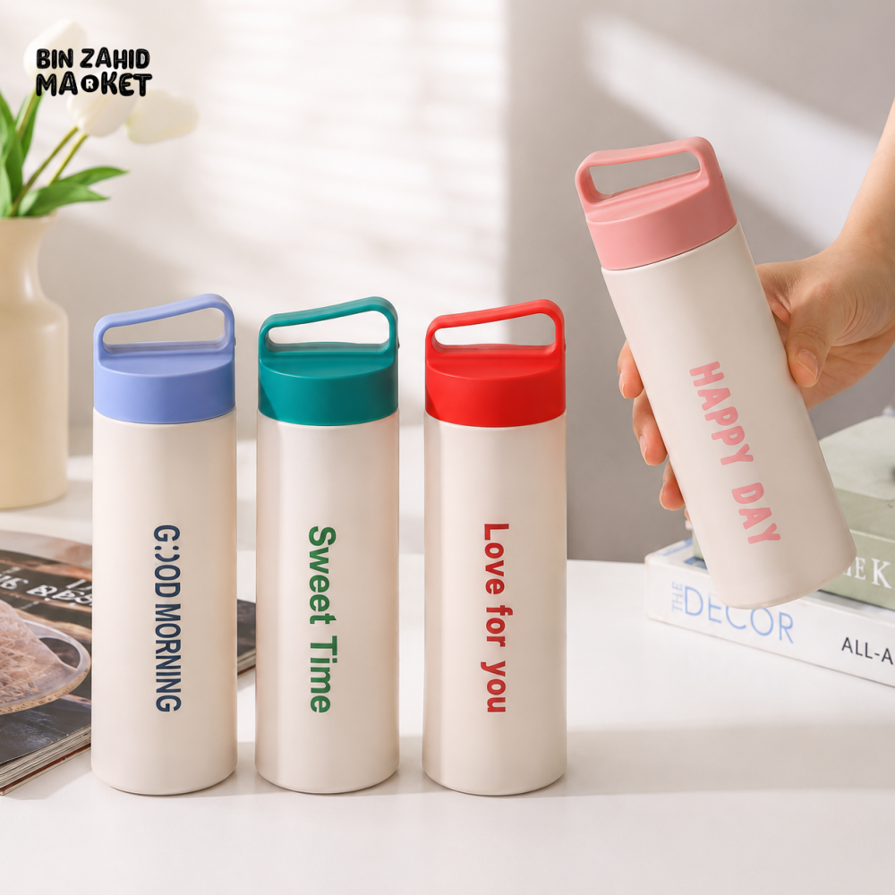 PORTABLE INSULATED WATER BOTTLE WITH CARRY HANDLE - Bottles