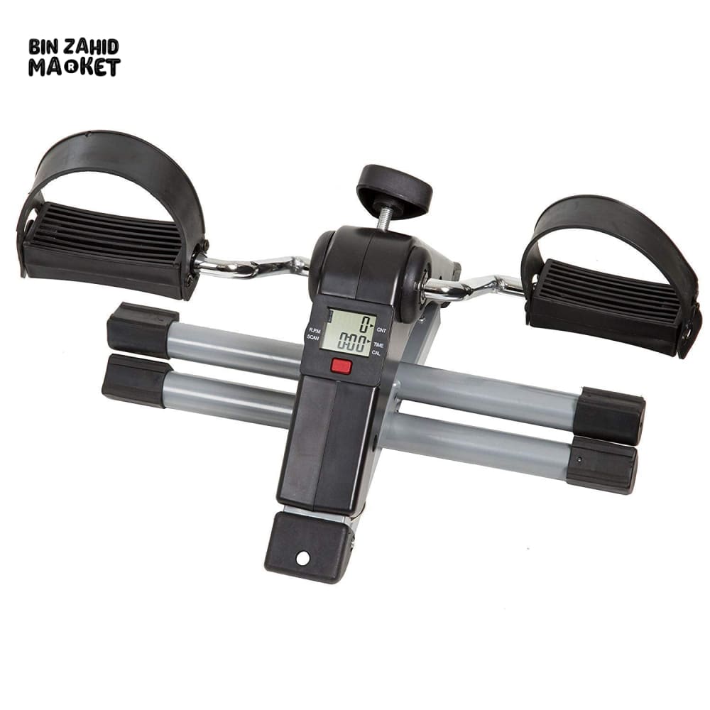 Portable Mini Cycle Pedal Exerciser with Adjustable Resistance and Digital Display