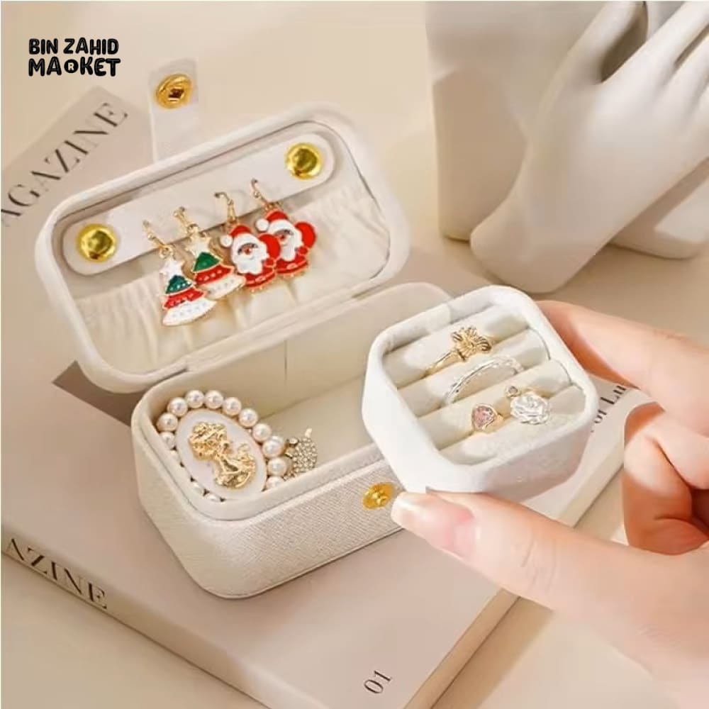PORTABLE MINI JEWELRY STORAGE BOX