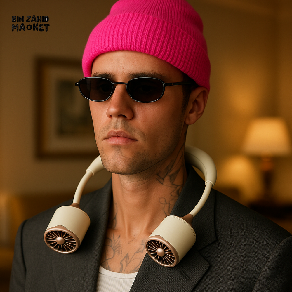 PORTABLE NECK FAN – STYLISH HANDS-FREE COOLING ACCESSORY