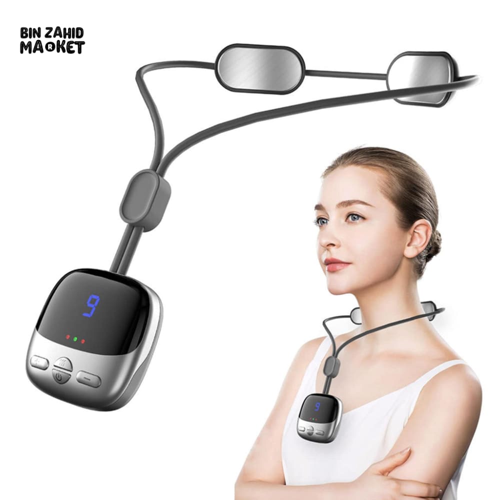 PORTABLE NECK MASSAGER – HOT COMPRESS PULSE MASSAGE RECHARGEABLE CERVICAL SPINE RELAXER