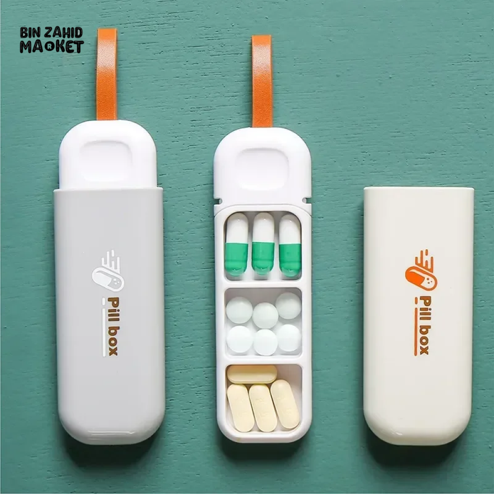 PORTABLE PILL ORGANIZER TRAVEL MEDICINE BOX