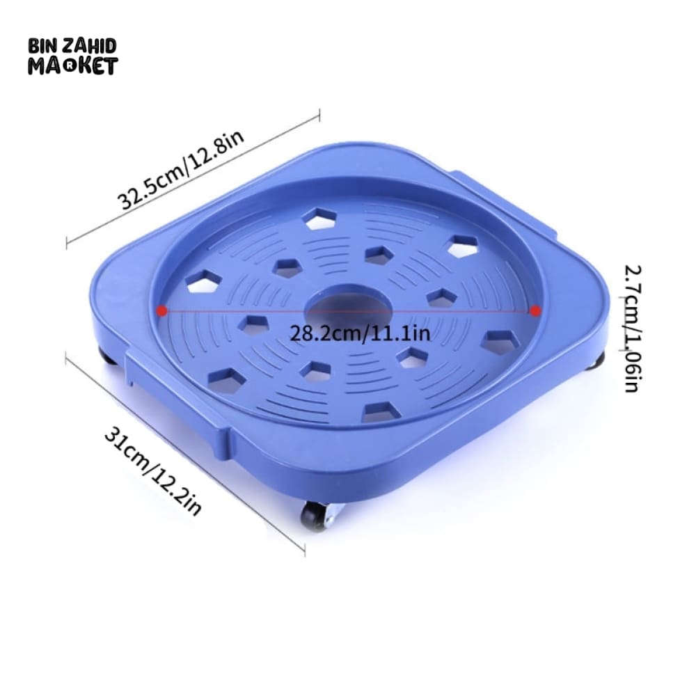 PRACTICAL ROLLING GAS CYLINDER HOLDER WITH WHEELS – HEAVY DUTY MOVABLE STAND FOR KITCHEN & HOME USE