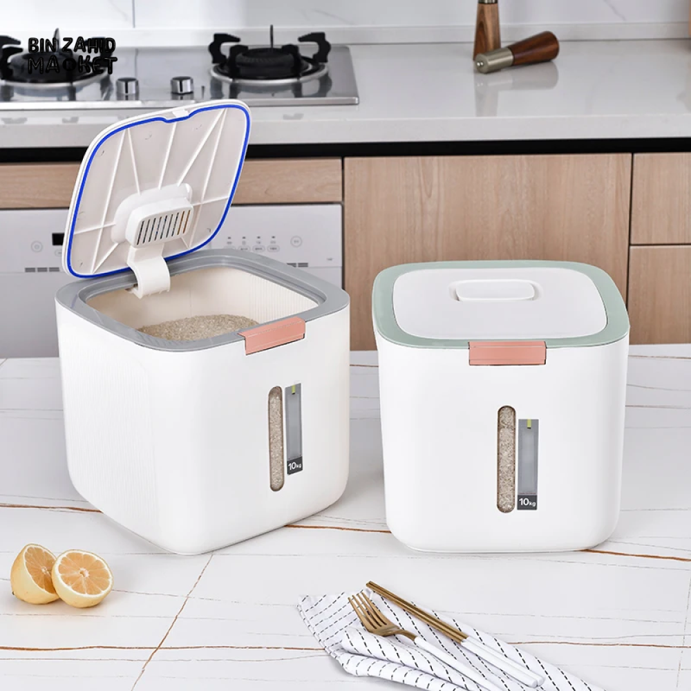PREMIUM 10 KG MOISTURE-PROOF RICE & FLOUR STORAGE CONTAINER