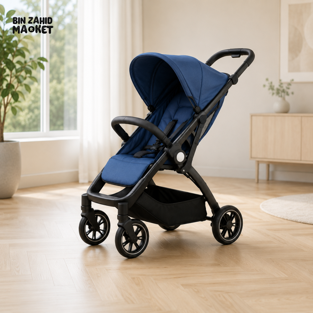 PREMIUM 2-IN-1 BABY STROLLER & CAR SEAT - BLUE