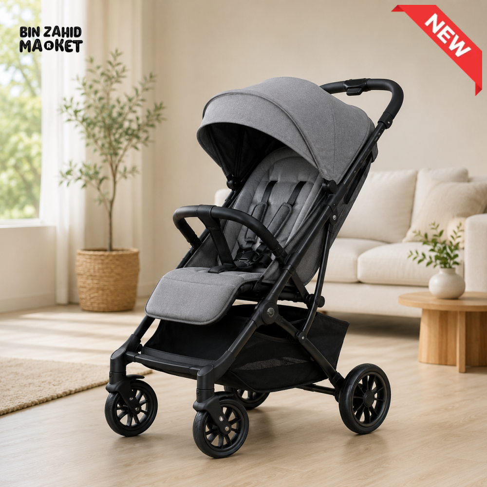 PREMIUM 2-IN-1 BABY STROLLER & CAR SEAT - GREY