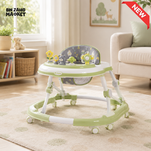 PREMIUM ACTIVITY BABY WALKER - GREEN