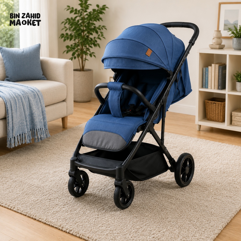 PREMIUM COMPACT BABY STROLLER - BLUE