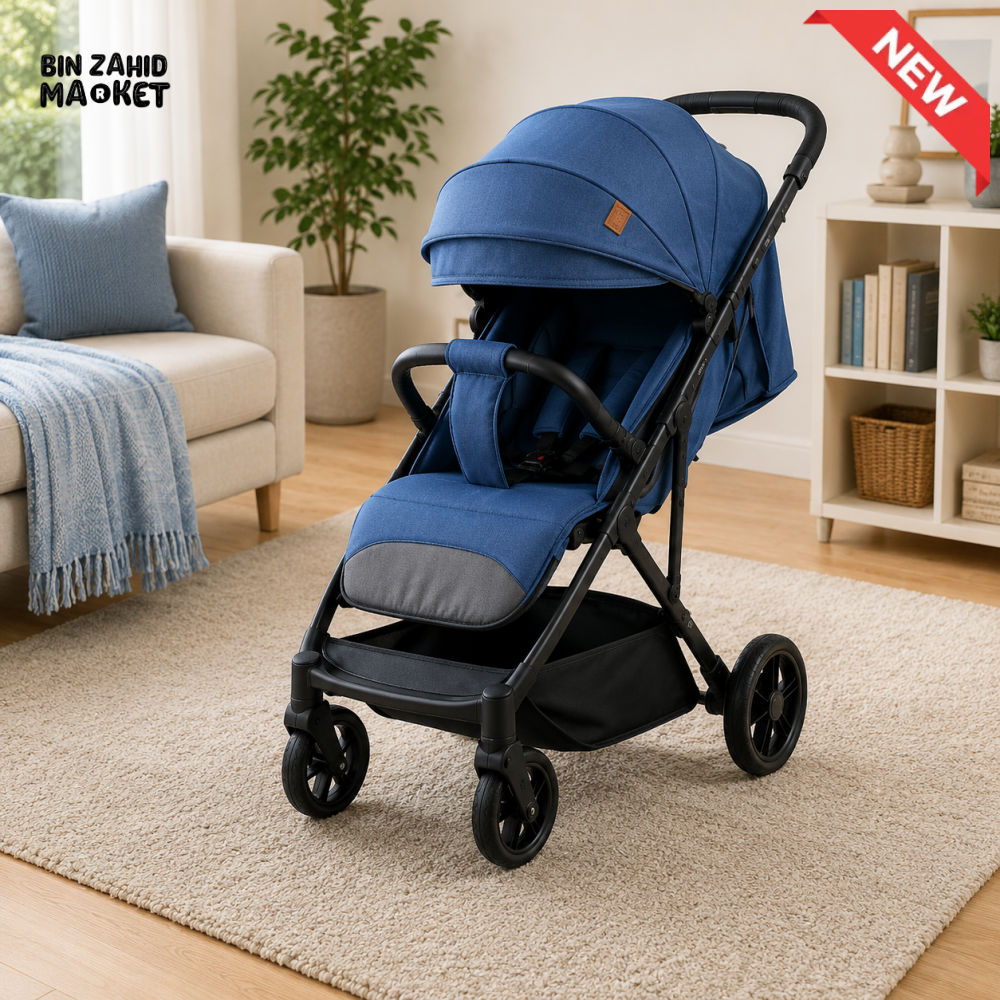 PREMIUM COMPACT BABY STROLLER - BLUE