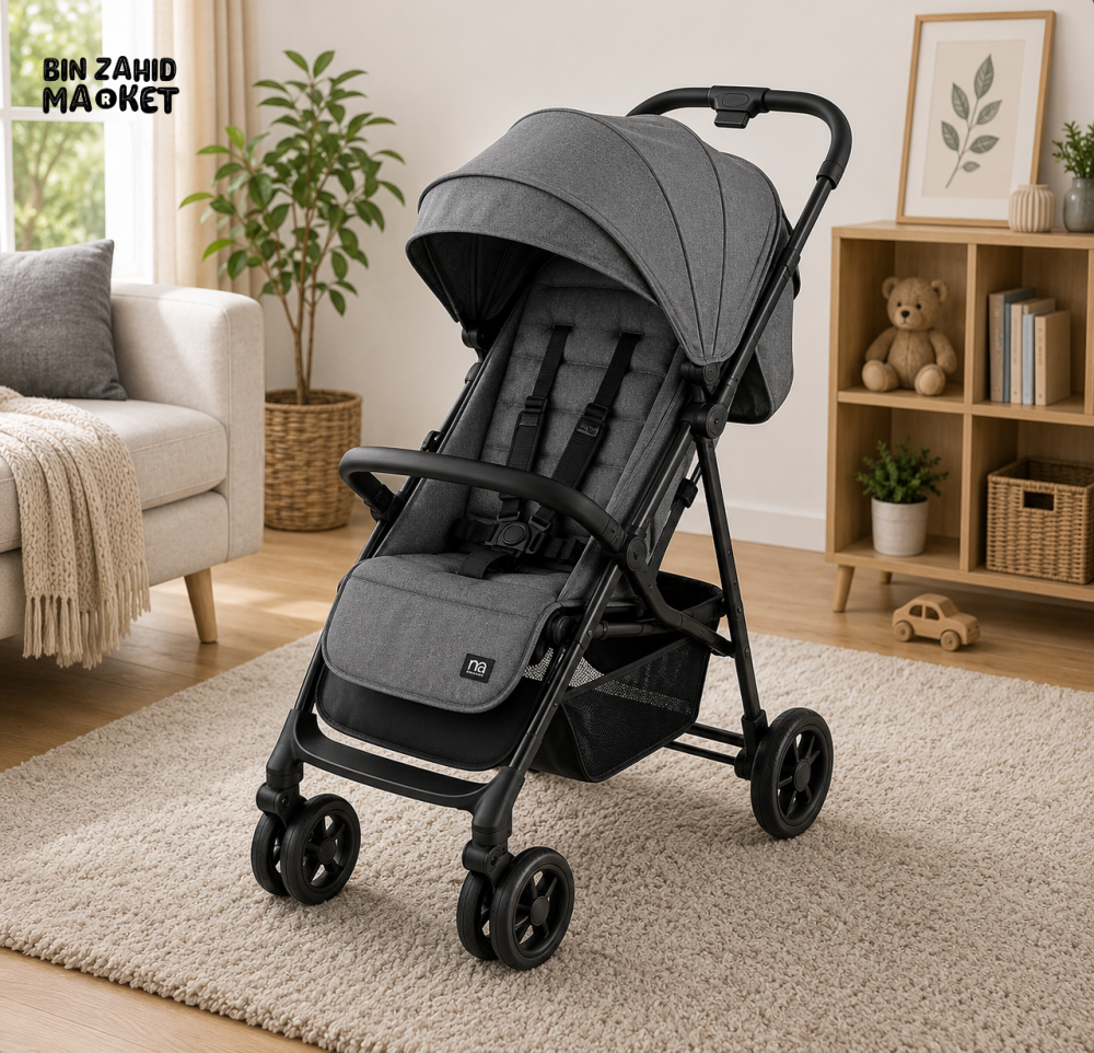 PREMIUM COMPACT BABY STROLLER - GREY