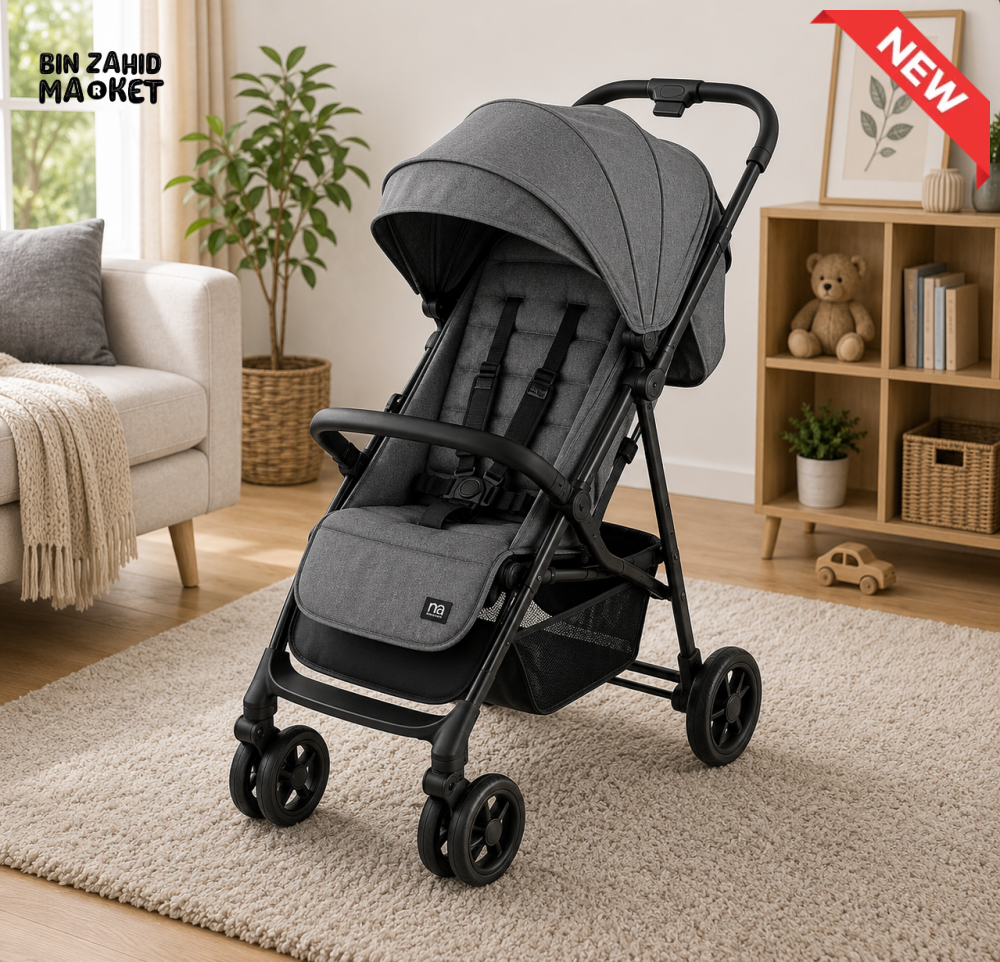 PREMIUM COMPACT BABY STROLLER - GREY