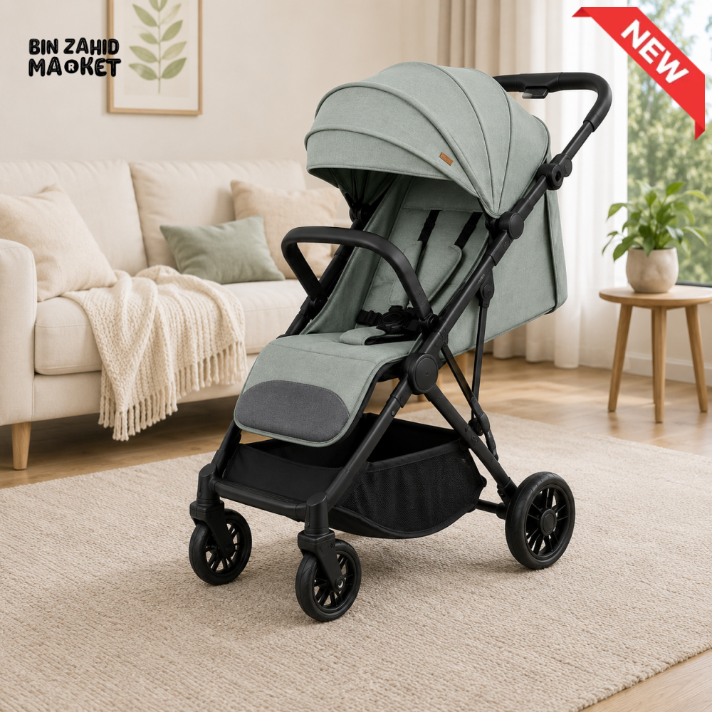 PREMIUM COMPACT BABY STROLLER - GREY