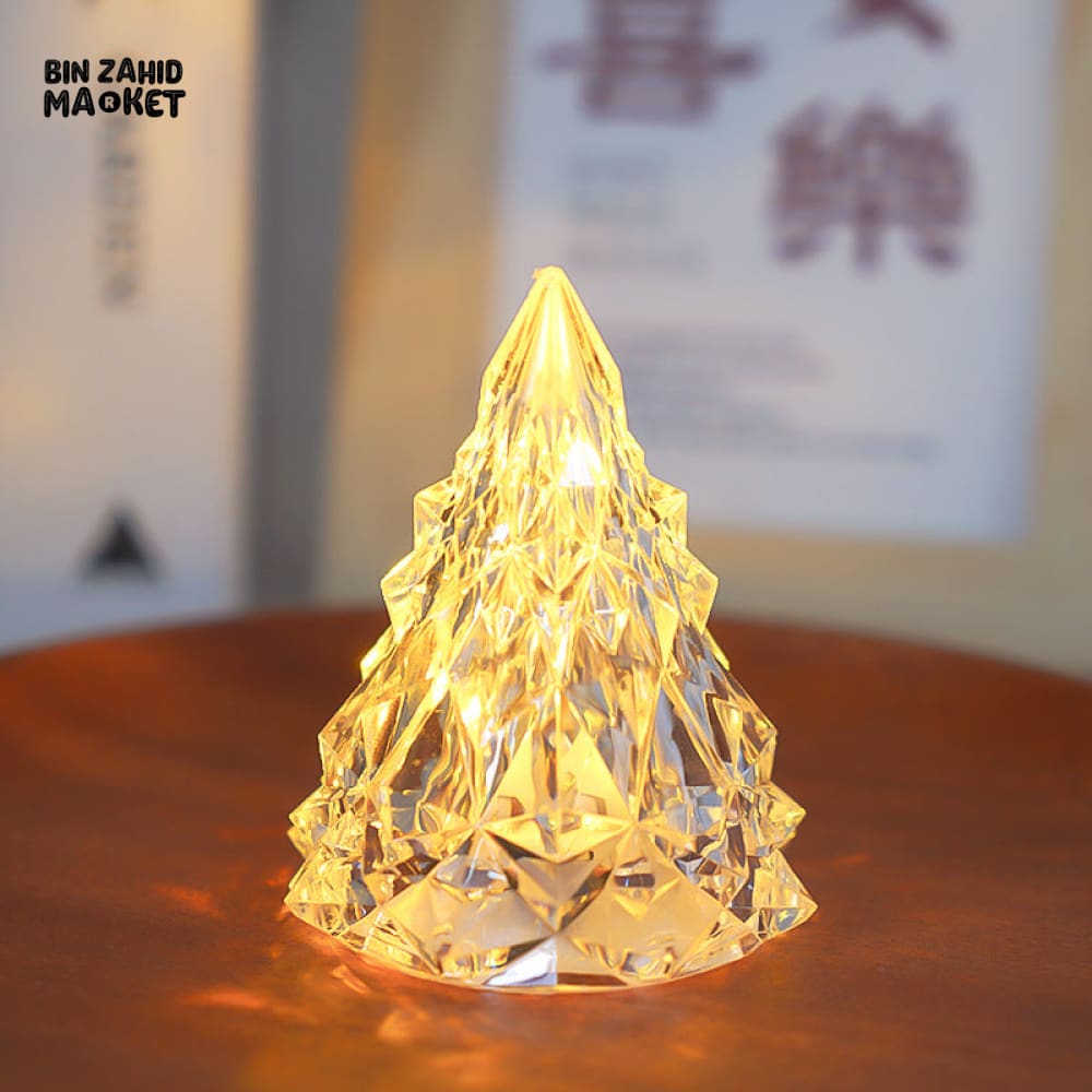 PREMIUM CRYSTAL TREE SHAPED LED CANDLE – FESTIVE DECOR LIGHT