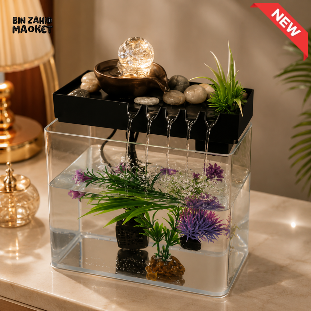 PREMIUM DESKTOP WATERFALL FOUNTAIN AQUARIUM