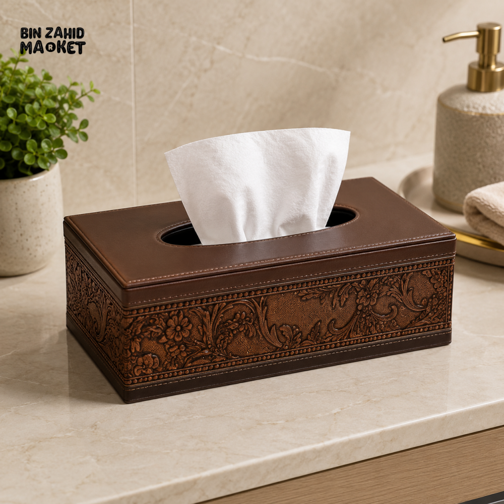 PREMIUM EMBOSSED TISSUE BOX HOLDER