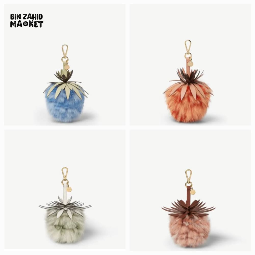 PREMIUM FAUX FUR KEYCHAIN SET — SOFT POM POM BAG & BACKPACK PENDANT