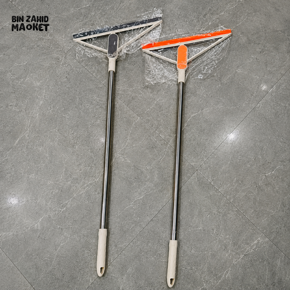 PREMIUM FLOOR CLEANING SQUEEGEE WITH STAINLESS STEEL HANDLE | HEAVY DUTY FLOOR WIPER FOR BATHROOM KITCHEN & HOME
