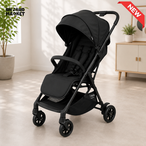 PREMIUM FOLDABLE BABY STROLLER - BLACK