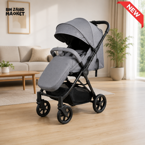 PREMIUM FOLDABLE BABY STROLLER - GREY