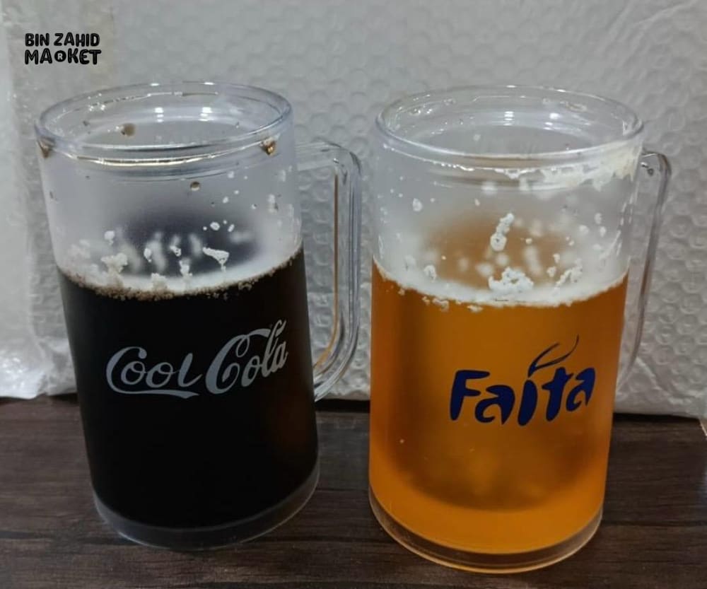 PREMIUM FROSTED DRINKING MUGS – COCA-COLA & FANTA PRINT