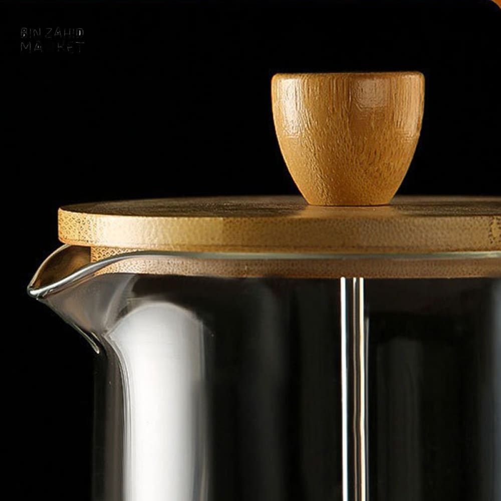 PREMIUM GLASS FRENCH PRESS COFFEE POT – MULTIFUNCTIONAL BREWER WITH FILTER