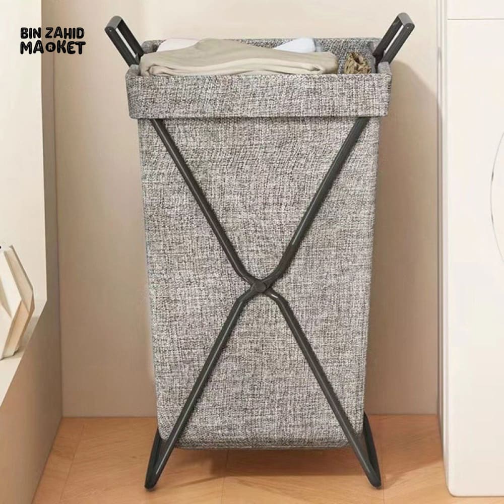 PREMIUM LARGE-CAPACITY COLLAPSIBLE BASKET – LAUNDRY/TOY ORGANIZER FOR HOME & HOSTEL