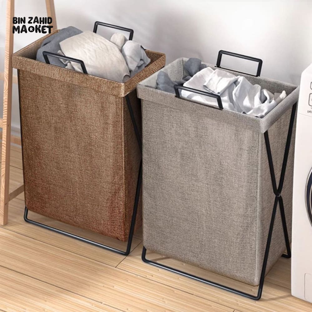 PREMIUM LARGE-CAPACITY COLLAPSIBLE BASKET – LAUNDRY/TOY ORGANIZER FOR HOME & HOSTEL