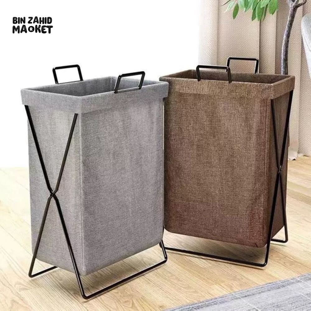 PREMIUM LARGE-CAPACITY COLLAPSIBLE BASKET – LAUNDRY/TOY ORGANIZER FOR HOME & HOSTEL