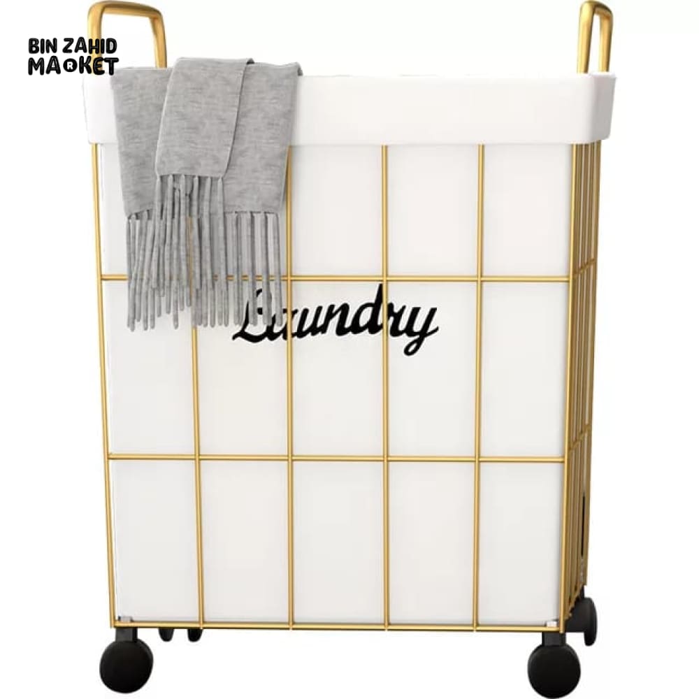 PREMIUM LAUNDRY BASKET WITH ROLLING WHEELS