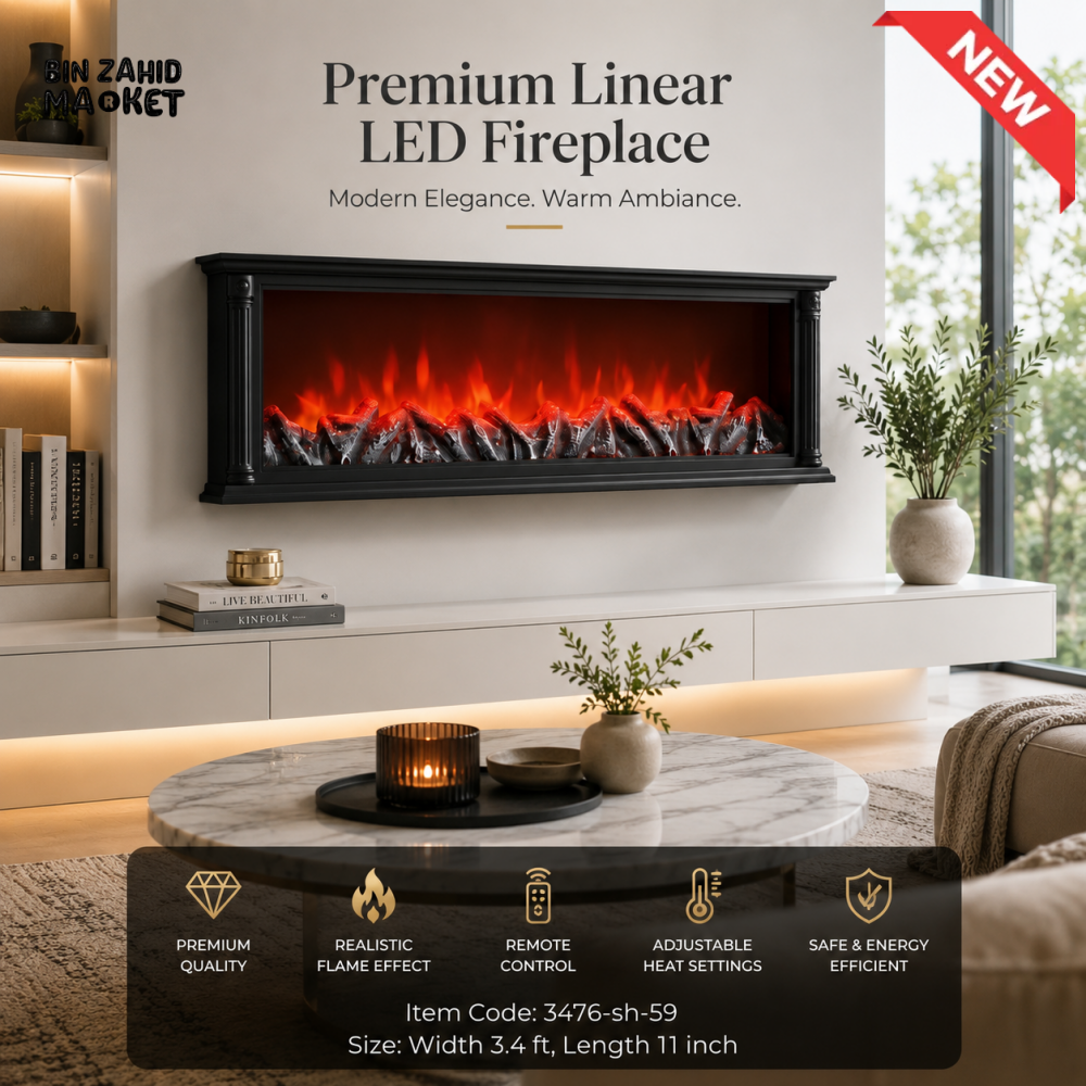 PREMIUM LINEAR LED ELECTRIC FIREPLACE