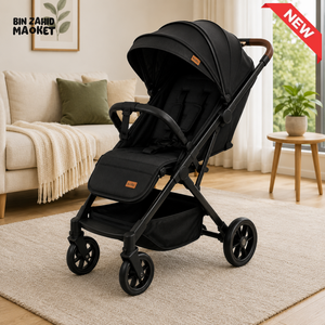PREMIUM LUXURY BABY STROLLER - BLACK