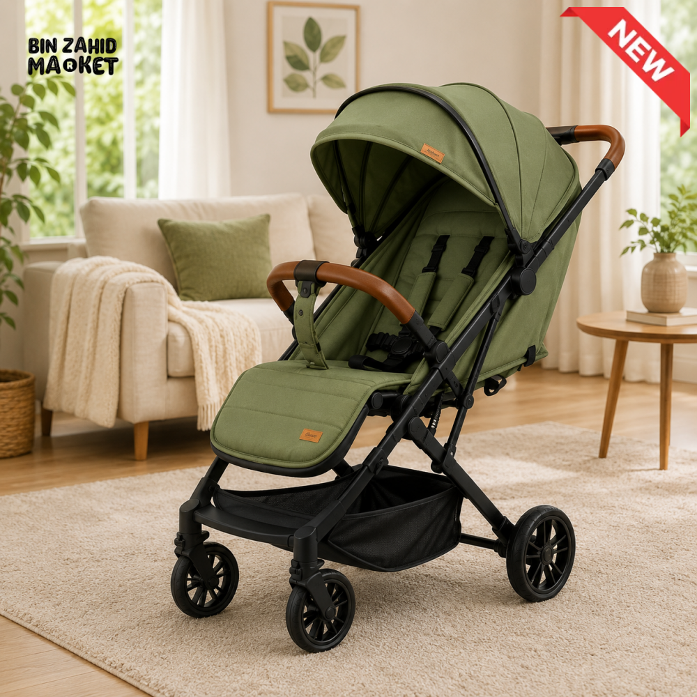 PREMIUM LUXURY BABY STROLLER - GREEN