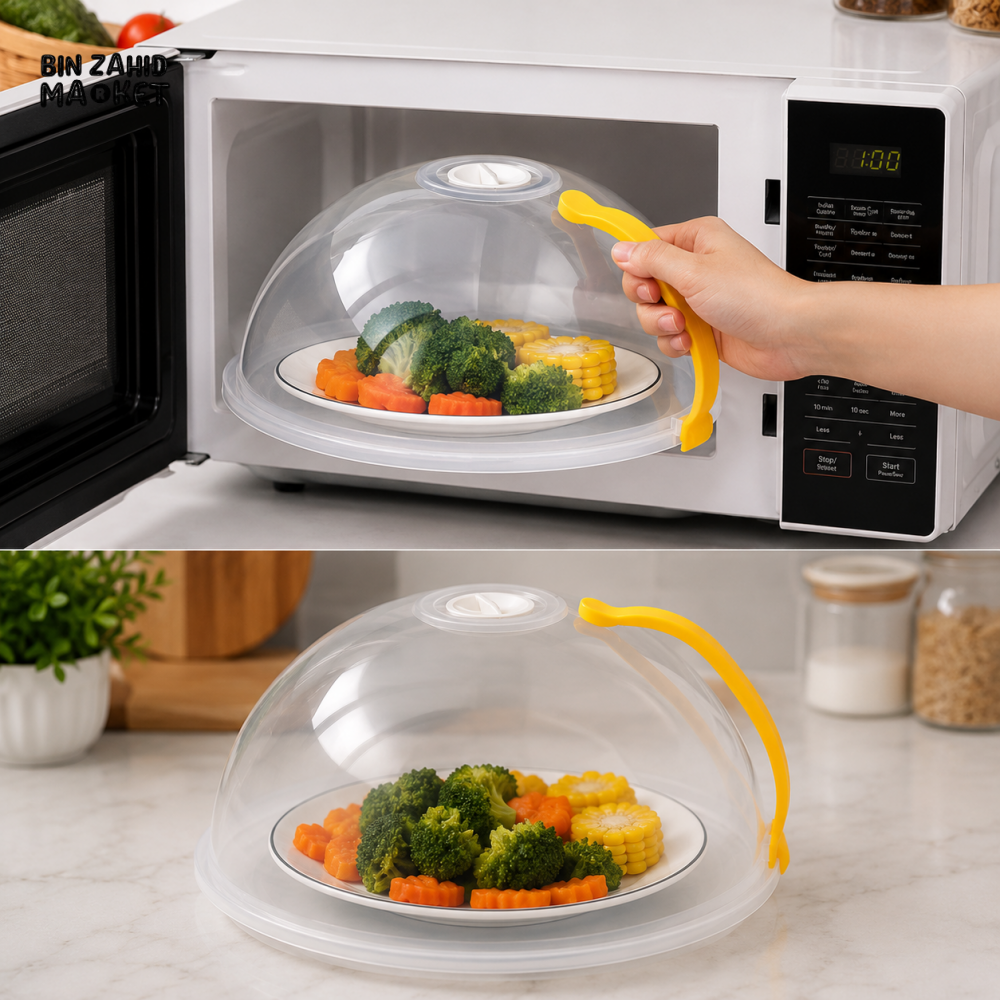 PREMIUM MICROWAVE SPLATTER COVER WITH STEAM VENT