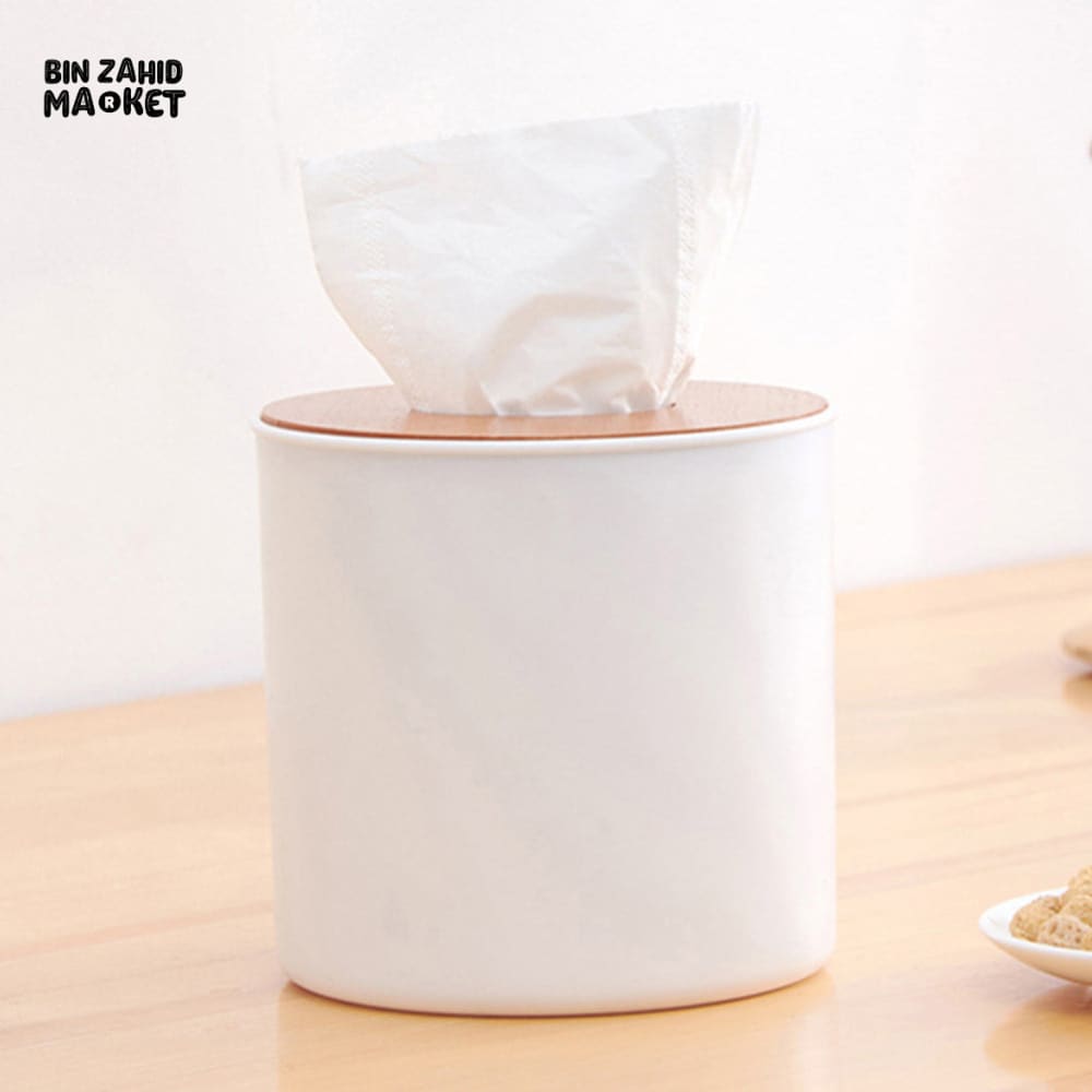 PREMIUM NAPKIN HOLDER – ROUND TISSUE CASE FOR KITCHEN & LIVING ROOM