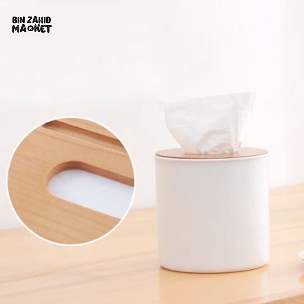PREMIUM NAPKIN HOLDER – ROUND TISSUE CASE FOR KITCHEN & LIVING ROOM